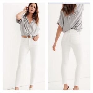 Madewell HIgh Riser Skinny in Pure White 28